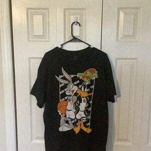 Space Jam Black Graphic T-Shirt